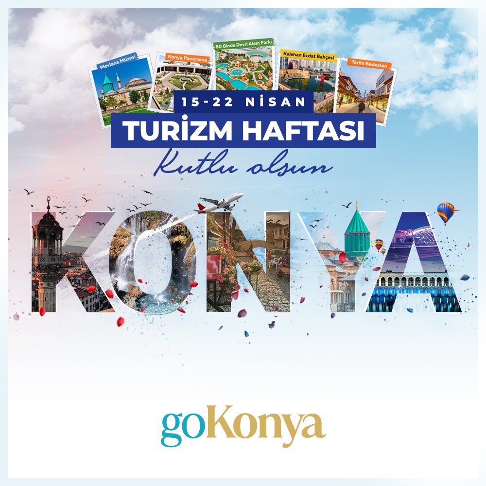 Turizm Haftası kutlu olsun.💫

#GezGörGonya 

#gokonya #konya #turizm