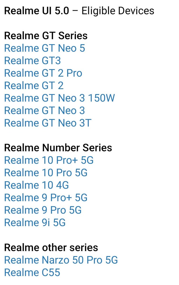 Realme UI 5.0 Android 14 is Coming Soon 😍 
Here is the List , that rollout for Realme Chongqing phones 🧐

#Realme #realmeui5.0 #Coloros14 #android14  #realmecommunity
