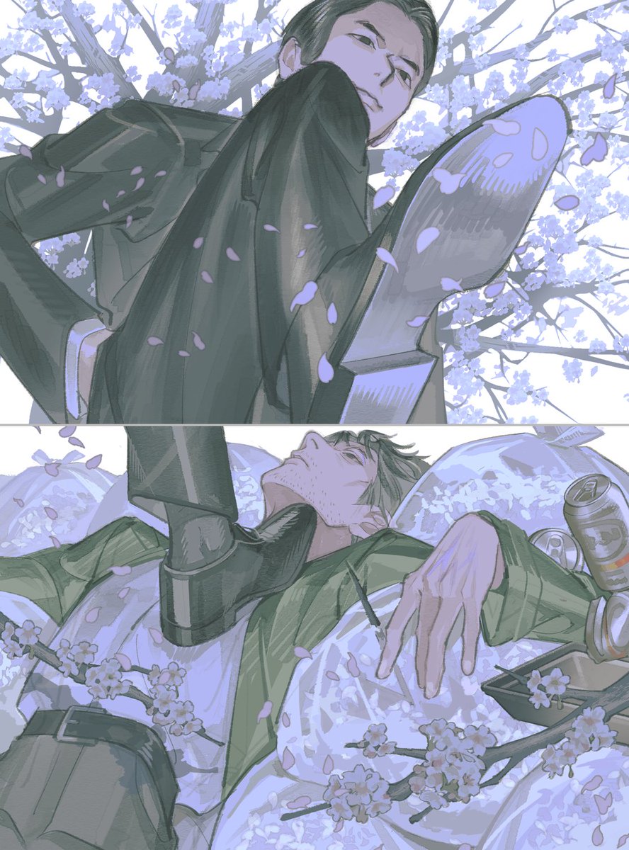 unkcska's tweet photo. 黒綾と桜 https://t.co/n1LlxBPbfl