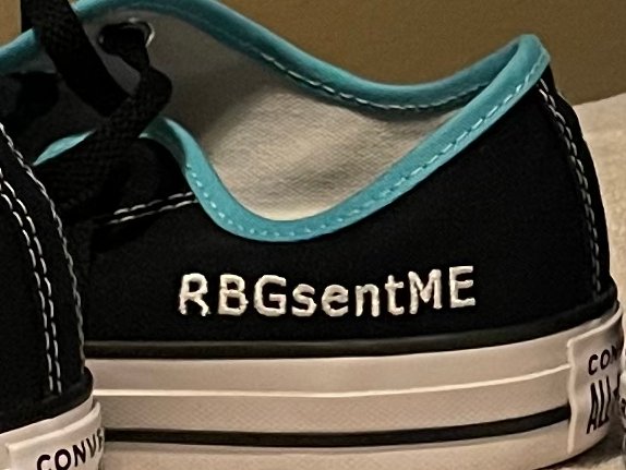 bhennrich's tweet photo. I am an ally! One thing I know is, #RBGsentME and @arhennrich. We will not stop fighting for everyone!
Pic of Amber's custom @Converse https://t.co/CXjtWNsXEh