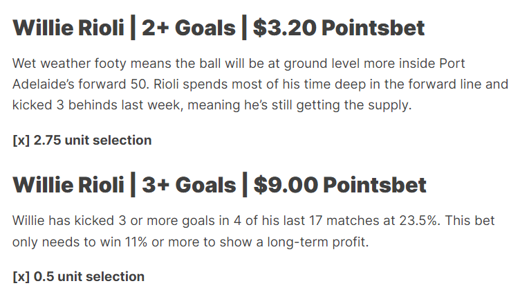 FlopsPicks's tweet image. Three more #AFL plays for the upcoming #AFLPowerDogs match 📈

1 extra play has been sent to email subs 👍