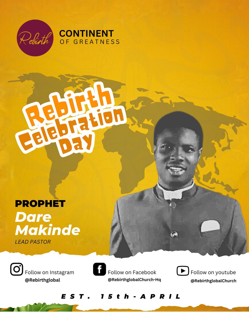 Rebirth_Global's tweet photo. Meet our Pastors๐
#RebirthGlobal
#RebirthGlobalChurch
#RebirthGlobalChurchCelebrationDay
#RebirthDay
#IdentityDay https://t.co/ow9CioJfZn