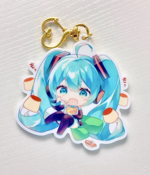 アクキーが届きました!!プリンミクさん可愛すぎる#ボーマス51 