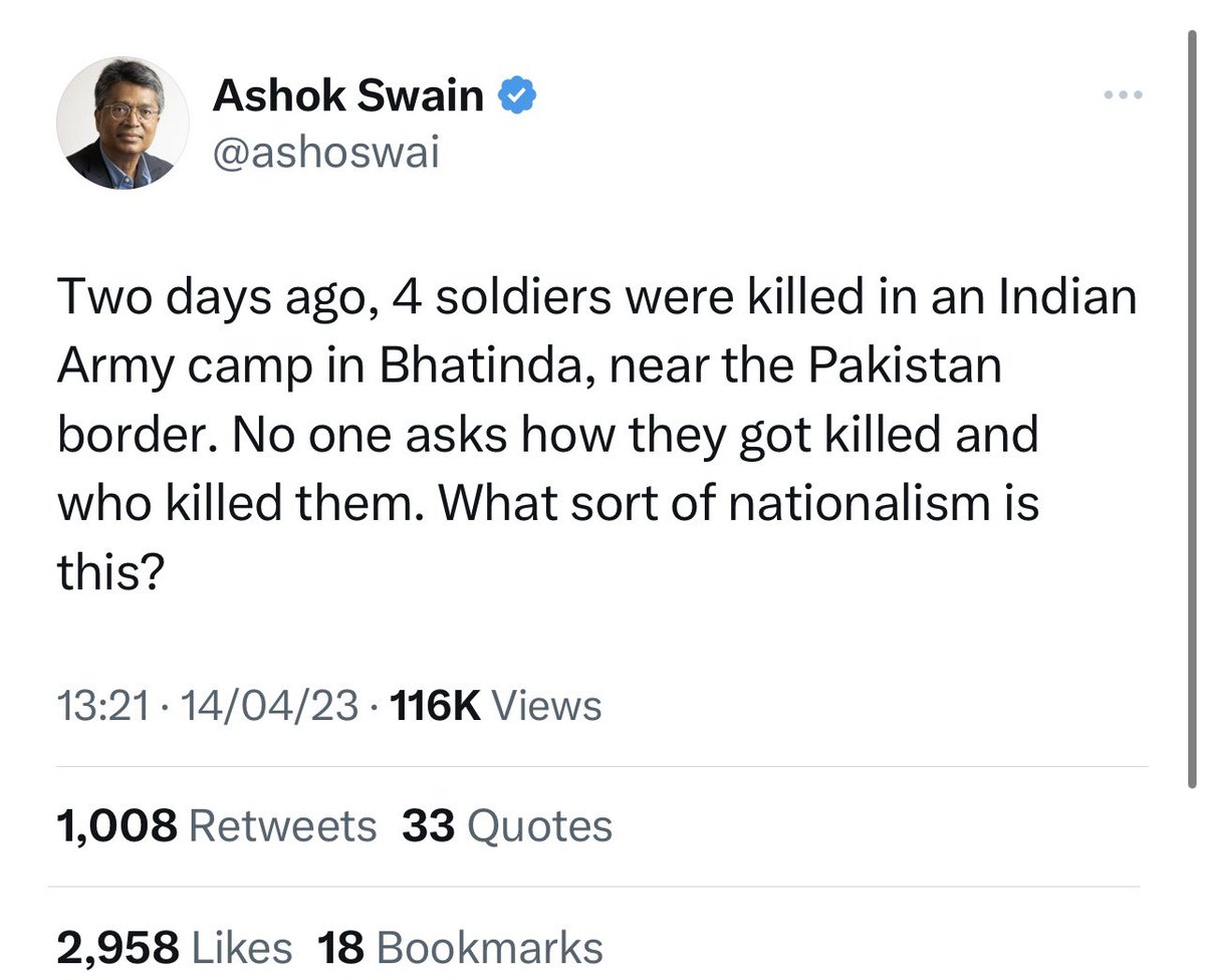 vijaya singh🇮🇳 on Twitter "RT FltLtAnoopVerma Ashok Swain a