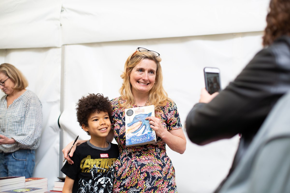 kidslitfest's tweet image. Today we are wishing the hugest happy birthday to our former #ChildrensLaureate @CressidaCowell champion of children&apos;s literacy, lover of libraries and THE mother of dragons🐉#lifechanginglibraries
PS. See you Sunday 25 June!