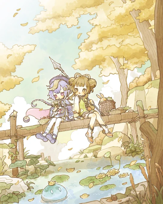 七七とヨォーヨ #原神 