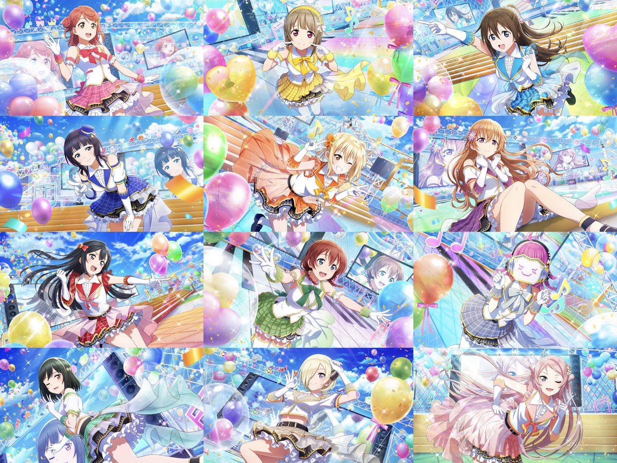 SIF2] 🌈Nijigasaki Idolized Initial UR Cards🌈 Here's an overview