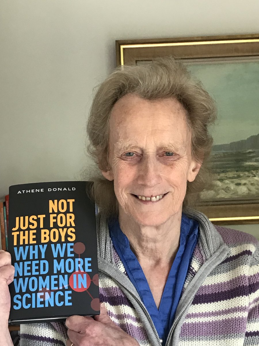 AtheneDonald's tweet photo. Ooh exciting! First copies of my book arrived! Publication date May 11. First talk @camlitfest next Saturday (books should be on sale then) #Womeninstem https://t.co/iNdJkRHKb3