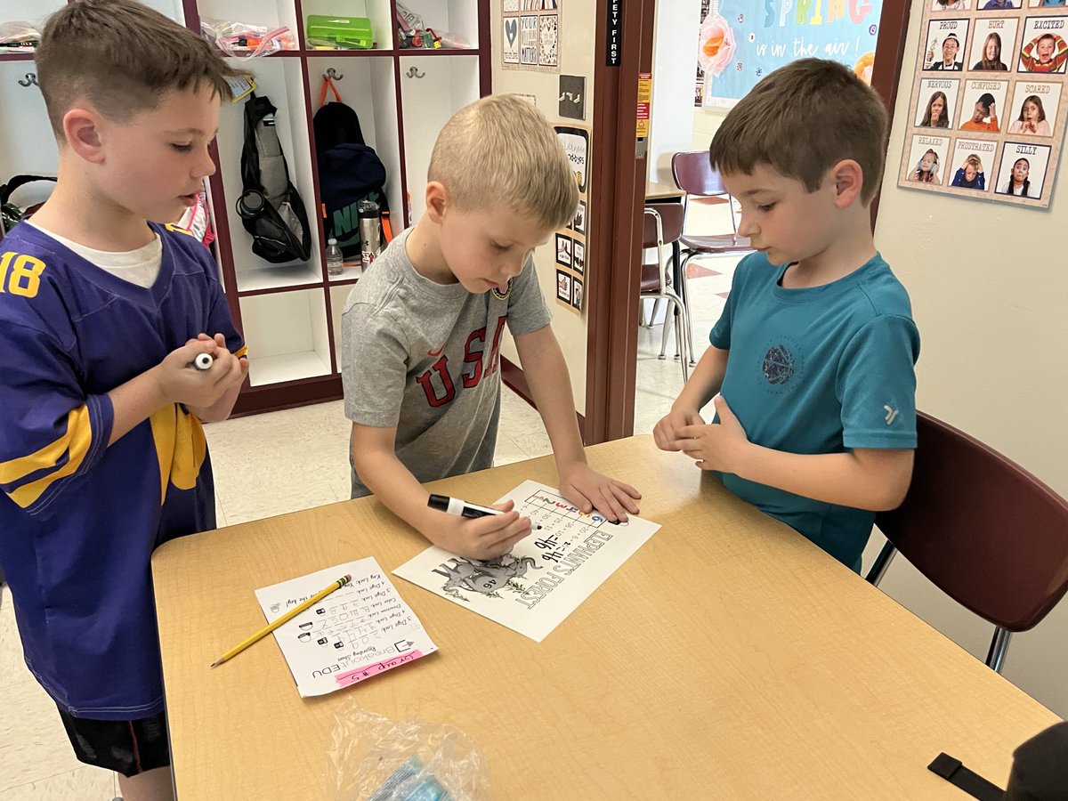 Mathematicians collaborating together to breakout! #firstgrade #gvfeeling ⁦<a href="/bethelspringsgv/">BSES</a>⁩