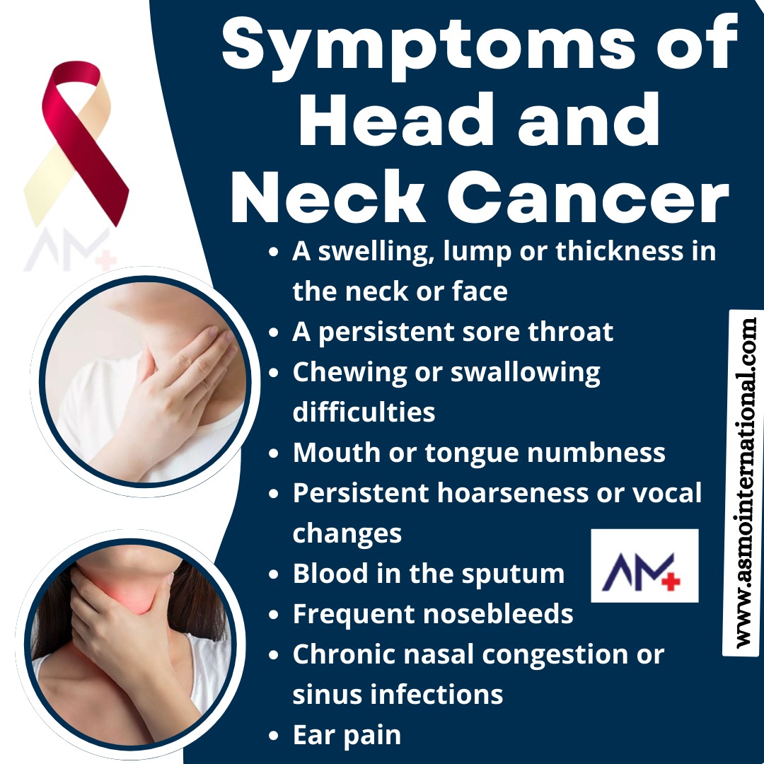 Symptoms of Head and Neck Cancer
.
bit.ly/3nHERKo
.
#neckcancer #cancertreatment #breastcancer #cancer #headandneckcancerawareness #mouthcancer #headcancer #headandneckcancer #healthcare #asmointernational #asmohealth #asmomedicines #asmocare #asmoresearch #asmo