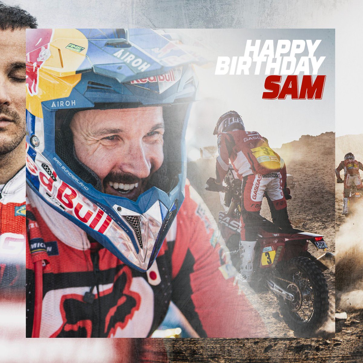 DAKAR RALLY (@dakar) on Twitter photo Happy birthday Sam! 🎊
+1 for the two-time Dakar Champion and 2022 FIM World Rally-Raid Champion <a href="/Sundersam/">Sam Sunderland</a> 👑
#Dakar <a href="/OfficialW2RC/">World Rally-Raid Championship 🚗 🏍</a> Happy birthday Sam! 🎊
+1 for the two-time Dakar Champion and 2022 FIM World Rally-Raid Champion <a href="/Sundersam/">Sam Sunderland</a> 👑
#Dakar <a href="/OfficialW2RC/">World Rally-Raid Championship 🚗 🏍</a>