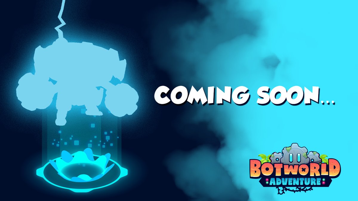 BotworldGame's tweet photo. A new bot is joining #BotworldAdventure! Can you guess its name, features, or abilities? 🤔 A player from the comment section will be randomly selected to receive 120 Gems. Prepare for its arrival, Botmasters! #RPG #Openworldgames #games #mobilegames #mobilegaming #comingsoon https://t.co/W3FBQEuq15