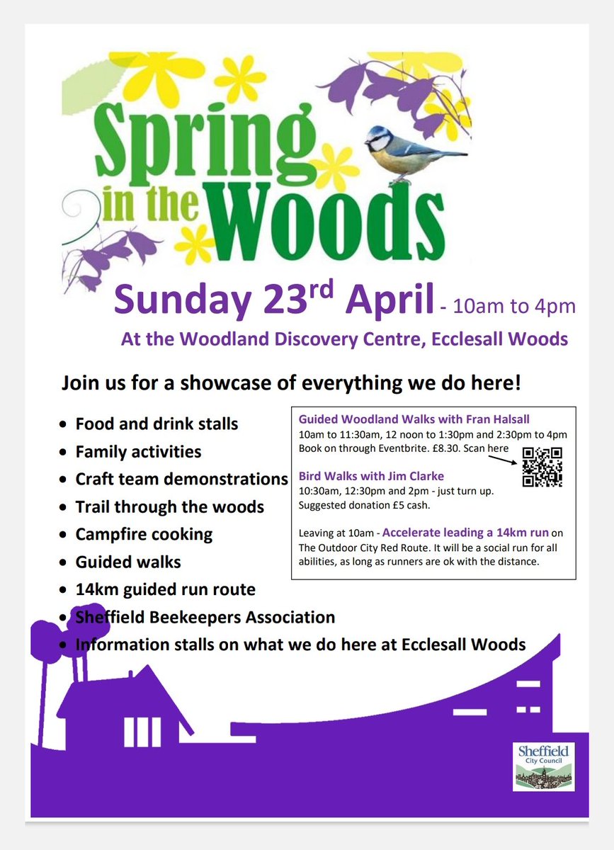 Next Sunday pop down to Spring in the Woods in @Ecclesallwoods Sheffield 🌳 Lots of awesome walks, activities and food there plus I'll be doing arty things and telling people about my upcoming art walks in the woods! Come and say hi and see what @WoodlandCoffee has to offer!