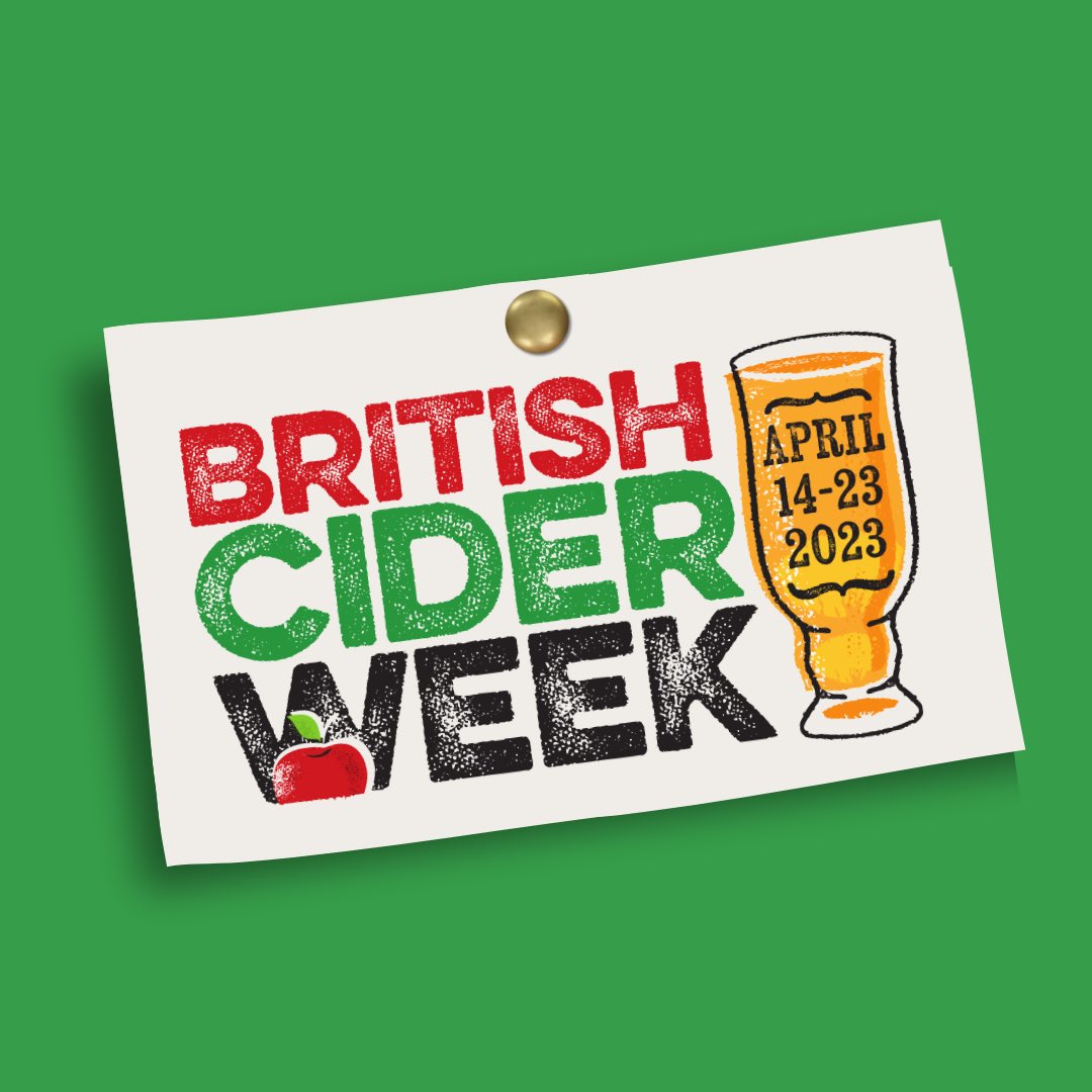 Whoop whoop! It’s first-ever #BritishCiderWeek 14th to 23rd April, let’s show this historic beverage some love! 🍻