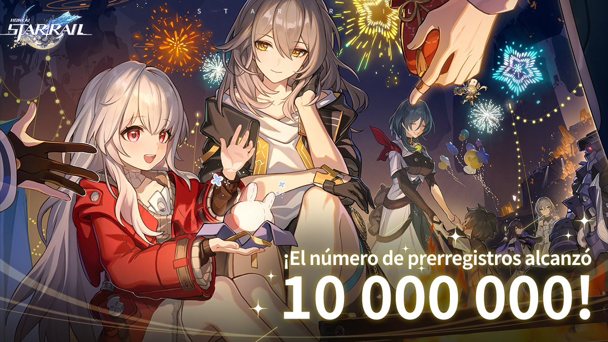 honkaisr_es's tweet image. ¡El número de prerregistros alcanzó 10 000 000!
¡Completa el prerregistro y desbloquea recompensas como Pase de los raíles estelares ×20 y el personaje de 4 estrellas Serval (Erudición: Rayo) ×1!