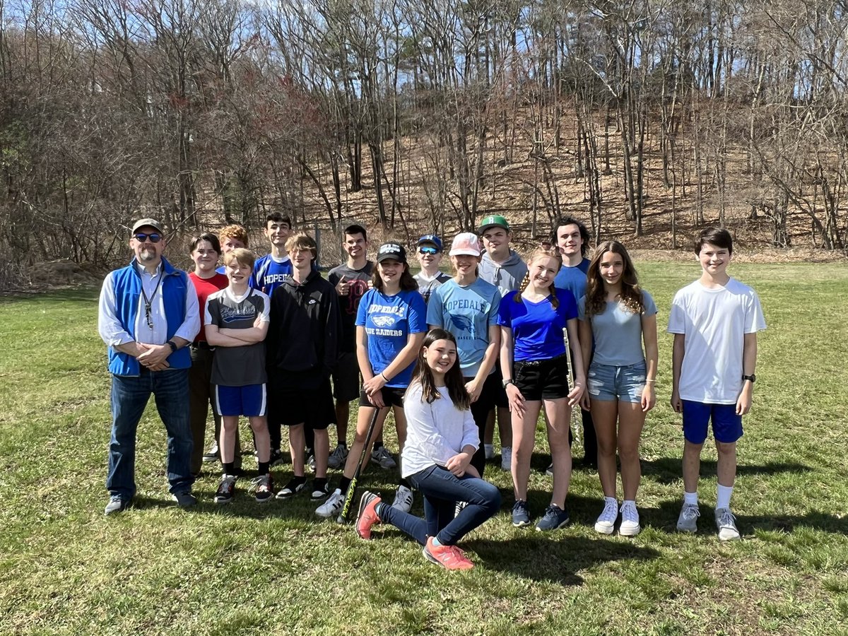 Volunteer band students played in the Hopedale Opening Baseball day parade today! Thanks to all those who met early to prepare!
