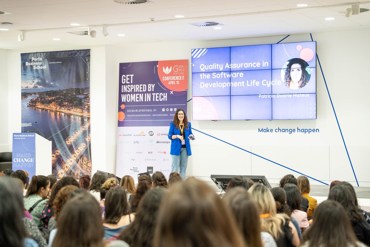 GeekGirlsPT's tweet photo. All of our afternoon talks have been presented and we couldn't be more enthusiastic about all that we heard and experienced. 💡

#g2pt #g2ptconference #geekgirlsconference23  

[📸 by https://t.co/0thklX3y5L] https://t.co/NOeg5jxB1H
