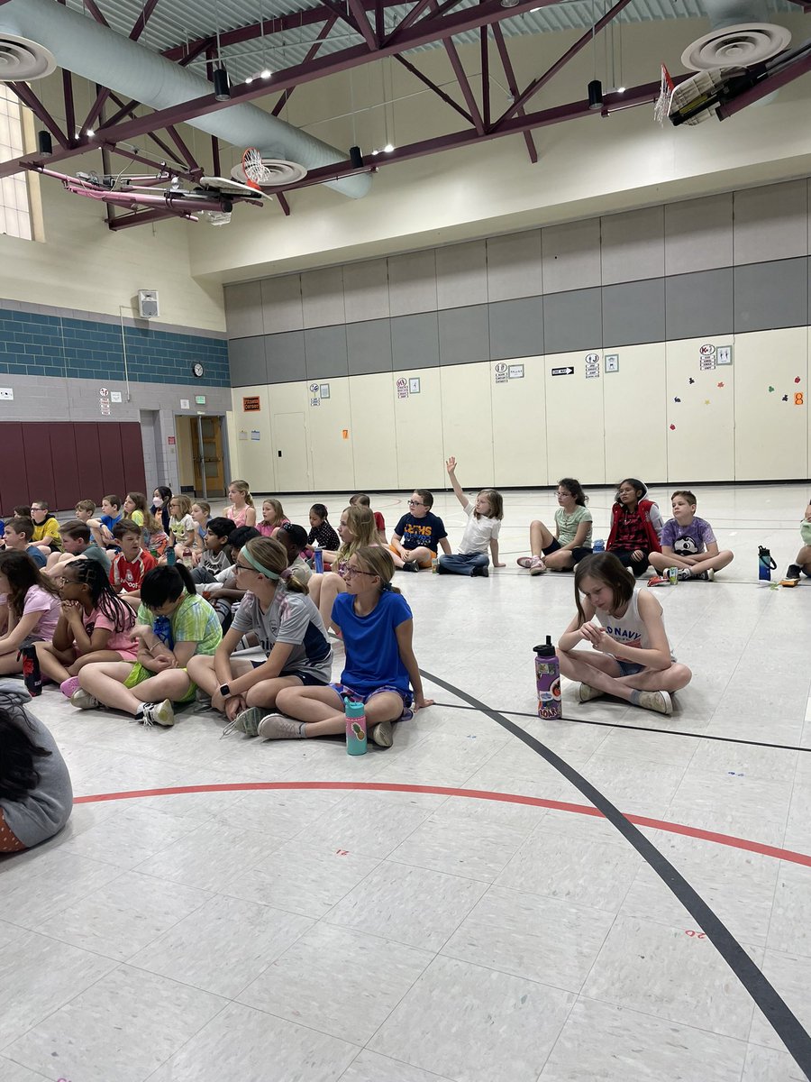 4th graders attended a presentation on rockets today with Mr. Bagg, a retired scientist from NASA. Mr. Bagg will come back in May and launch rockets with our 4th graders.