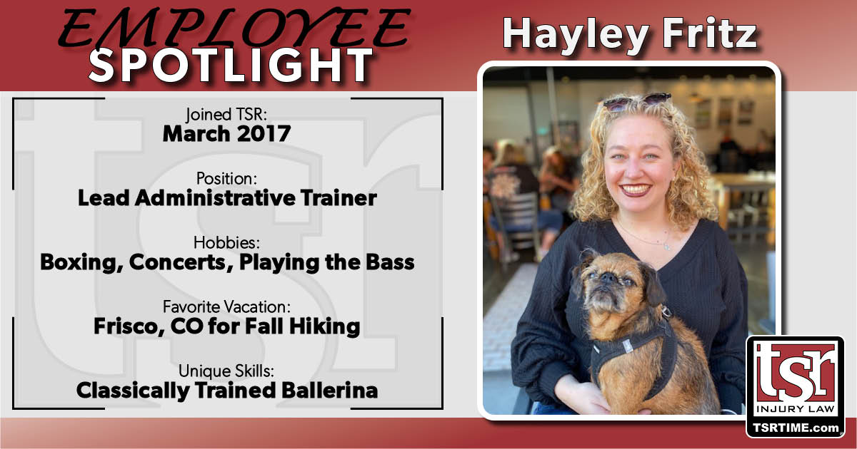 Meet Hayley - She enjoys being active outdoors and in the arts!

#SpotlightSaturday #TSRInjuryLaw #TSRTime