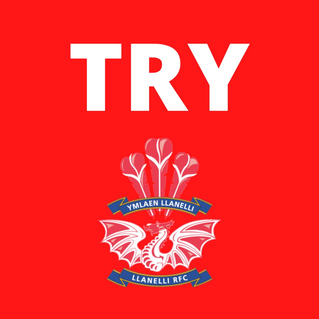 Nice cross kick by Harri Williams, Wing Rhys Harris gathers to score Llanelli’s third try. Llanelli 19-48 Newport.