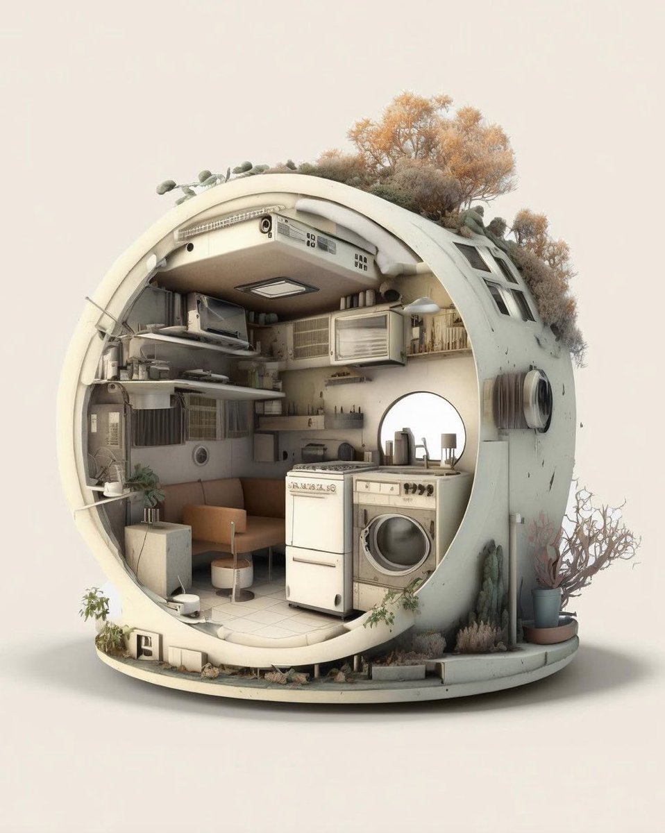 Apartment Pod by instagram.com/future_familiar 

— 
#retrofuturism #videogameart 
#videogameartwork #scifi #future #futuredesign #gameart #futuristic #futuristicart #retro #retroscifi #scifiart #videogames #design #newtro #generativeart #generativedesign #conceptdesign #midjourney #ai