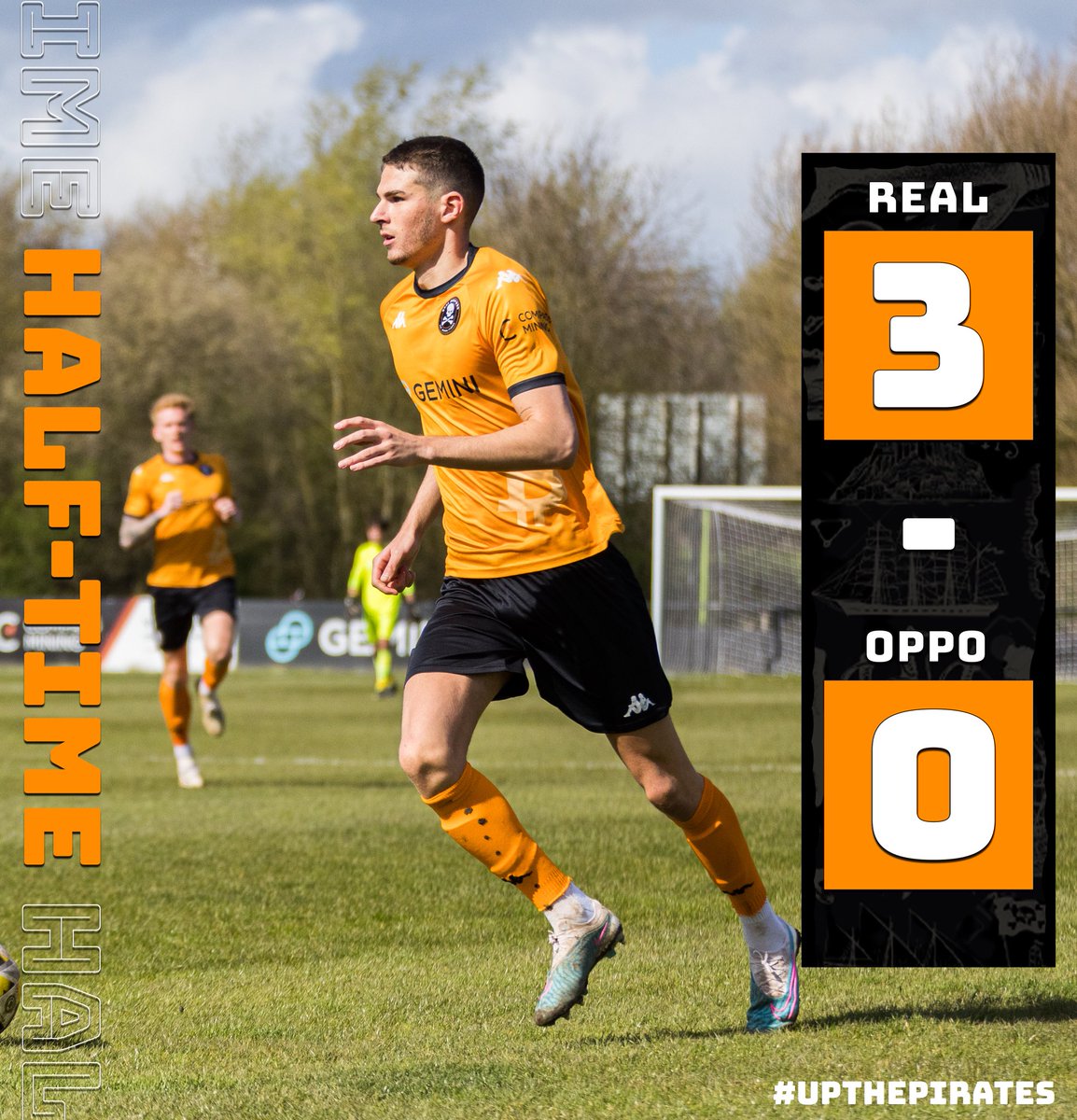 RBFCMedia's tweet photo. A commanding lead at the break 💪

#UpThePirates | #BEDvsTHA https://t.co/FVHJpEIBwZ