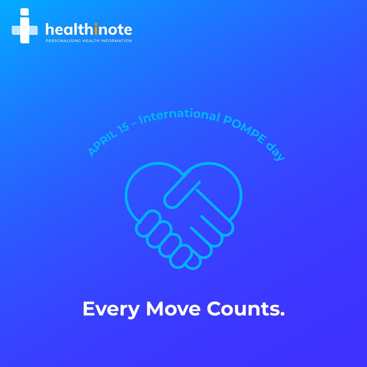 International #POMPE day 2023 aims to raise awareness of the importance of movement. All #patients should focus on celebrating what they can do rather than what they can’t.

For patient support visit #Healthinote at healthinote.com

#togetherwearestrong