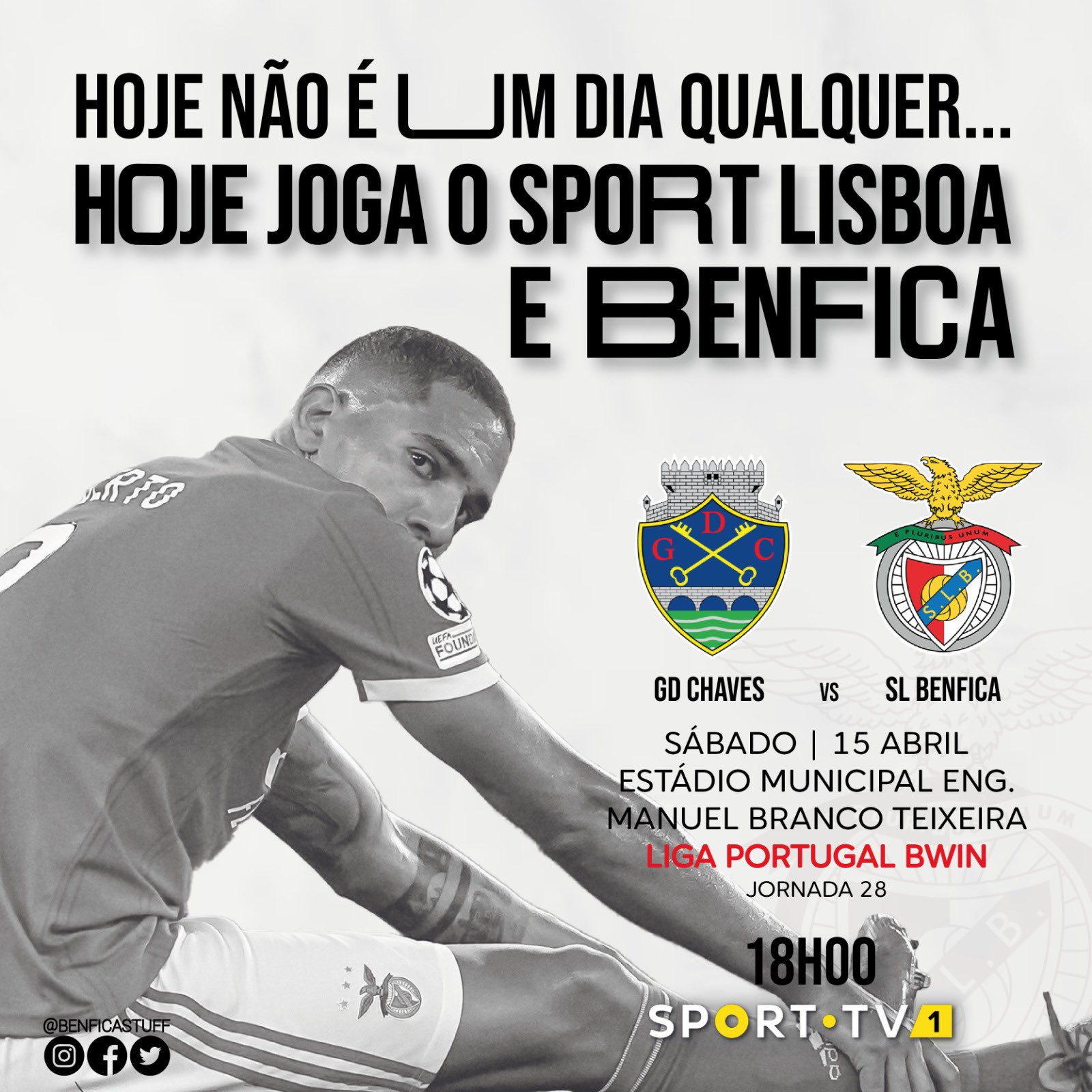 Benfica Stuff on X: Hoje não é um dia qualquer Hoje joga o