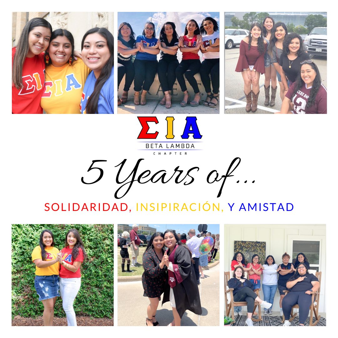 Today, our LOVELY Beta Lambda Chapter celebrates 5 years of Solidaridad, Inspiración, y Amistad. Creating many memories and cultivating a lifetime of sisterhood in our precious and rare Hermandad. 🌹❤️‍🔥

Cheers to many more Lovely years! 🦄✨