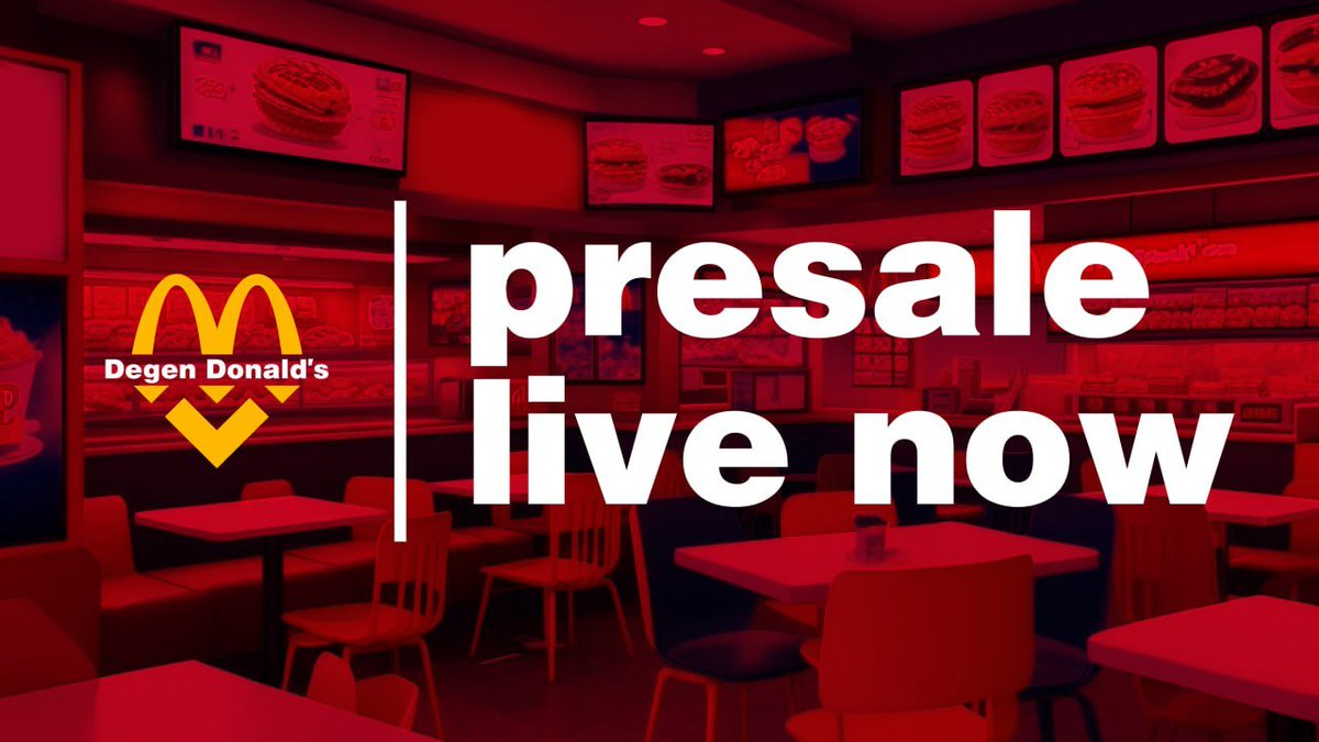 🍔 Degen Donald’s🍔 

✅Lead by Kid CZ
✅ Audit
✅ Low Marketcap
✅ Stake &amp; Farm Dapp
✅ 4% BUSD rewards for holders
✅ BSC trending at launch
✅ AVEDEX 1# Trending Booked
✅ CMC CG fasttrack

🥤 Subscription Link: pinksale.finance/launchpad/0x3C…

Audit: github.com/Audit-Ace/Audi…