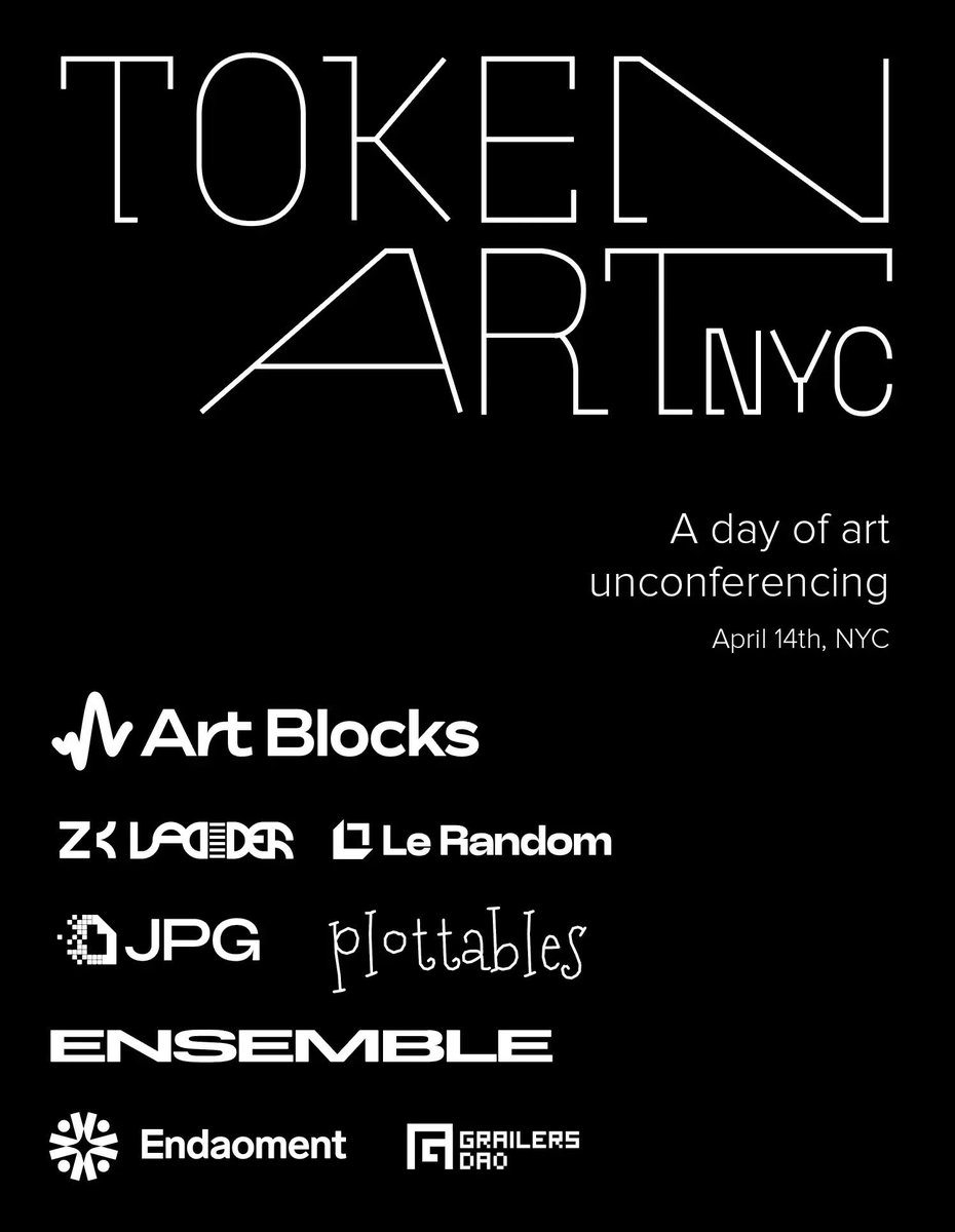 Thanks to everyone that attended <a href="/TokenArtNYC/">Token Art NYC</a>! I hope you learned something and walked away feeling hopeful for the future. Thanks again to our amazing sponsors, topic leads, and volunteers! In my insanity I didn't take a single picture. If you did please share below. 😂
