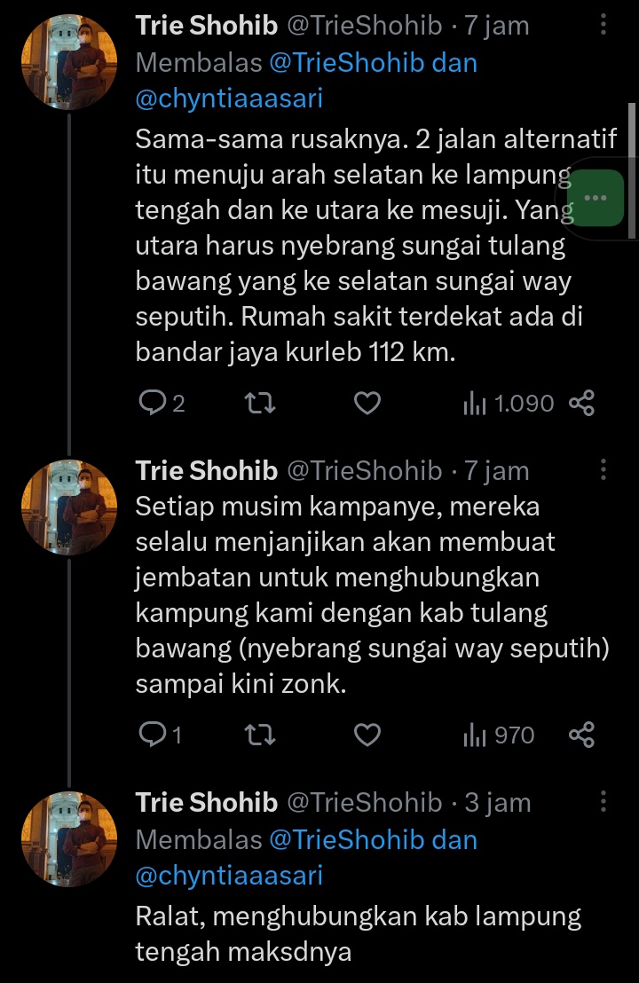 chyntiaaasari's tweet photo. Nyatanya, banyak teman2 kita di Lampung menyuarakan KERESAHANNYA. Yuk, kita bantu suarakan juga biar dapat di Cek ke Lapangan dengan segera @KPK_RI @DivHumas_Polri @ListyoSigitP.

Ohiya, sama-sama kita pakai #LampungBangkit biar semakin nyaring. Semangat...👏 https://t.co/UyVCv8J1HV