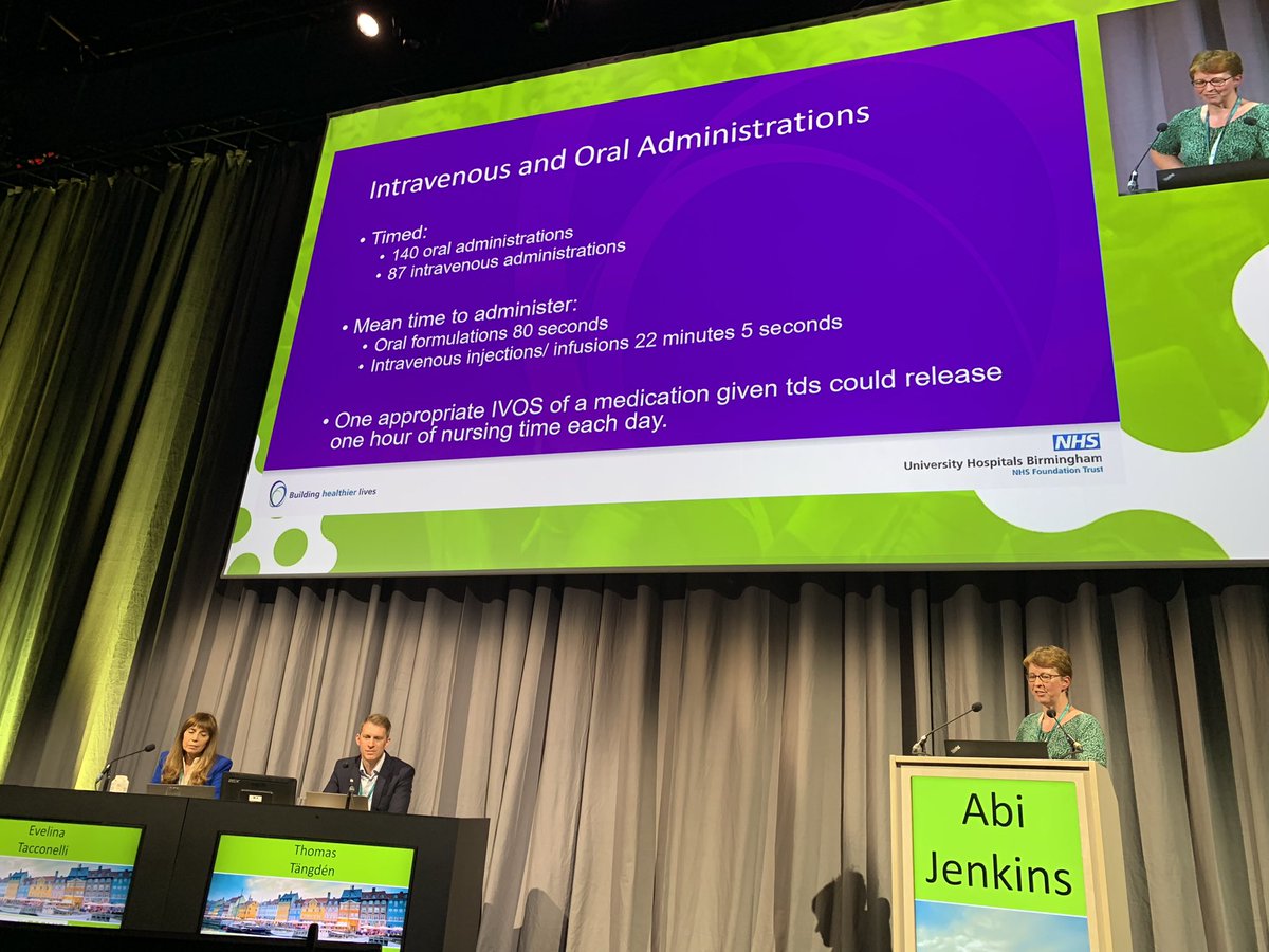 courtierano's tweet photo. #jabtotab a fab presentation @jabicjenkins a novel + innovative time+motion study highlighting that an additional benefit from traditional #IVtooralswitch is that it saves nurses time! And we all know #timeismoney with huge organisational impacts!!!! #ECCMID23 https://t.co/bZTThBmliL