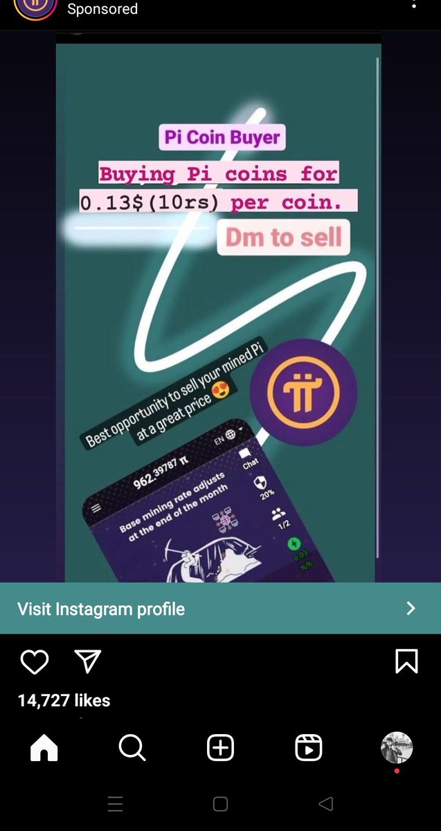 amchethan5656's tweet photo. Some of them buying pi only for 10₹ that is 0.13$ per pi dont waste your hardly mined pi. #valueyourpi
#PiNetwork https://t.co/lHHKttVUAh