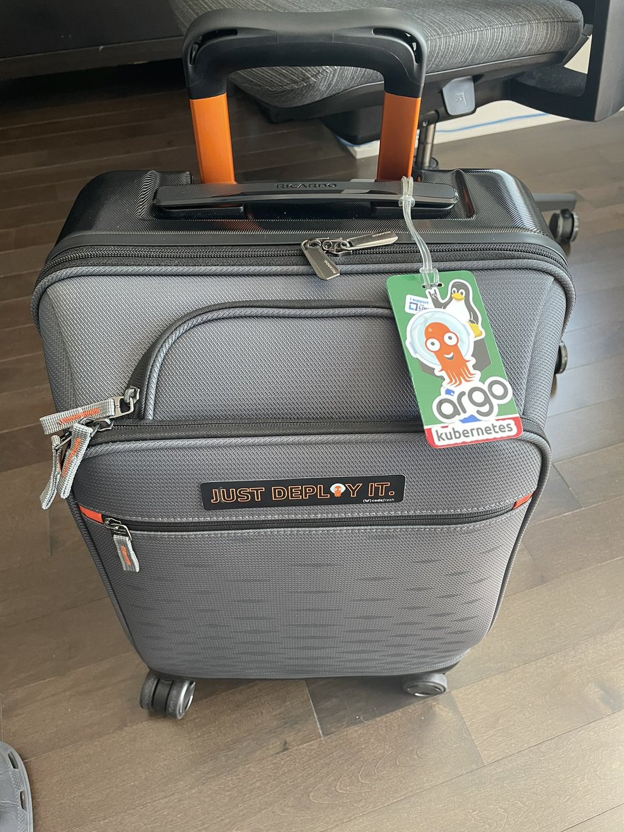 Everything packed (I think). #ArgoCon #KubeCon Amsterdam, here we go!
