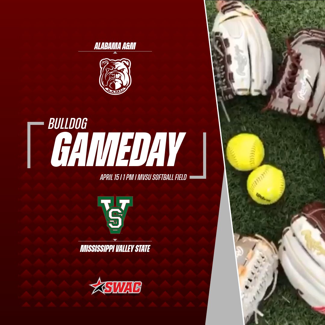 After a 9-1 win to open the series, A&amp;M will battle Mississippi Valley for game two at 1 p.m.❗️

🆚 Mississippi Valley State
🏟 MVSU Softball Field
🕙 1 PM     

#aamusoftball l #GoBulldogs l #ExcellenceIsOurStandard