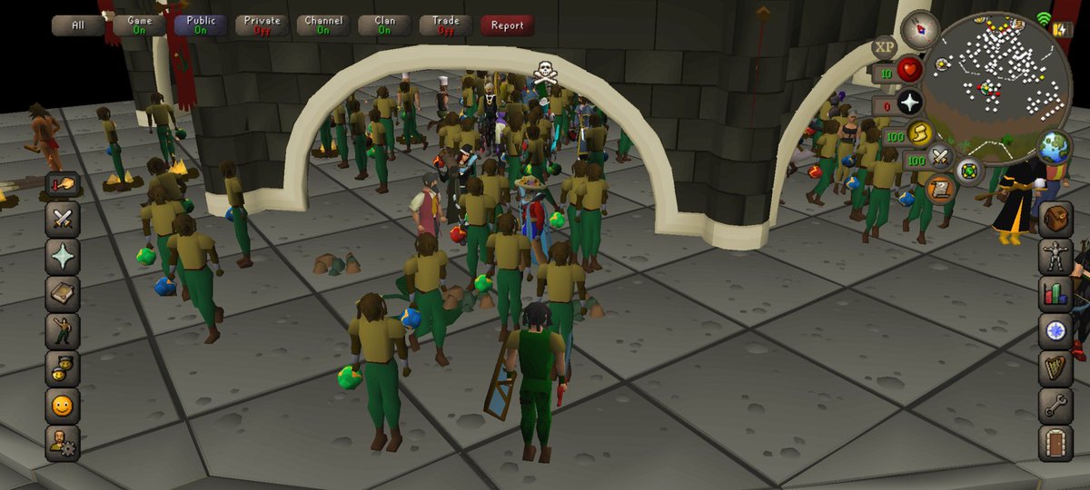 unothrodox's tweet photo. Anyone know what these bots are doing in world 301?!..
#runescape #Jagex #oldschoolrunescape #grandexchange #osrs https://t.co/JfC6yzJscM