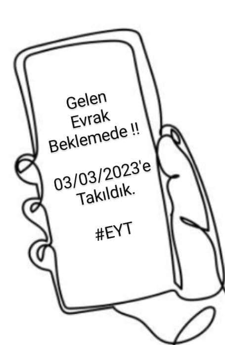 Gelen evrak BEKLEMEDE
03/03/2023 e takılan arkadaşlarımız var hala ...‼️

#23YılGeçtiEvrakBEKLEMEDE
<a href="/vedatbilgn/">Vedat Bilgin</a> <a href="/csgbakanligi/">T.C. Çalışma ve Sosyal Güvenlik Bakanlığı</a> <a href="/sgksosyalmedya/">SGK</a>