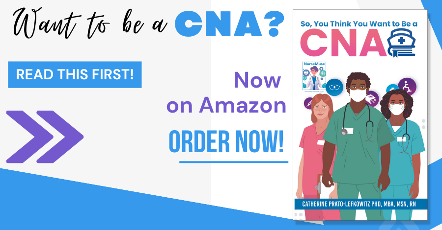 Nurse_Muse's tweet photo. Don't decide whether or not to become a CNA until after reading this book! 
So You Think You Want to Become a CNA is an essential read for anyone interested in the field. 

Grab Your Copy Today! https://t.co/yu5q4LQwOO 

#nurseresource #kindle #nursingbook https://t.co/dMxxTnEodk