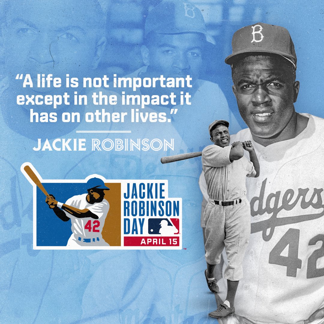 BlueJays's tweet photo. A champion of change. 

Thank you, Jackie. #Jackie42 https://t.co/DGUmNVIud2