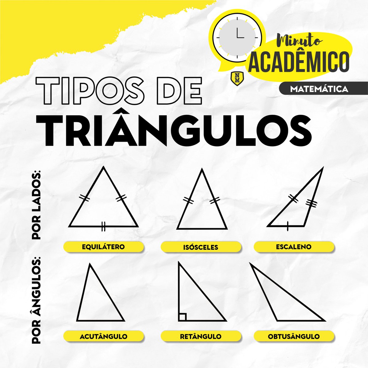 NovaMetaColegio's tweet image. Sabia que existem tipos diferentes de triângulos? 🔺🤨

Colégio Nova Meta, Sensibilidade na Arte de Educar! 💛

#triangulos #matematica #tiposdetriangulo #geometria #enem