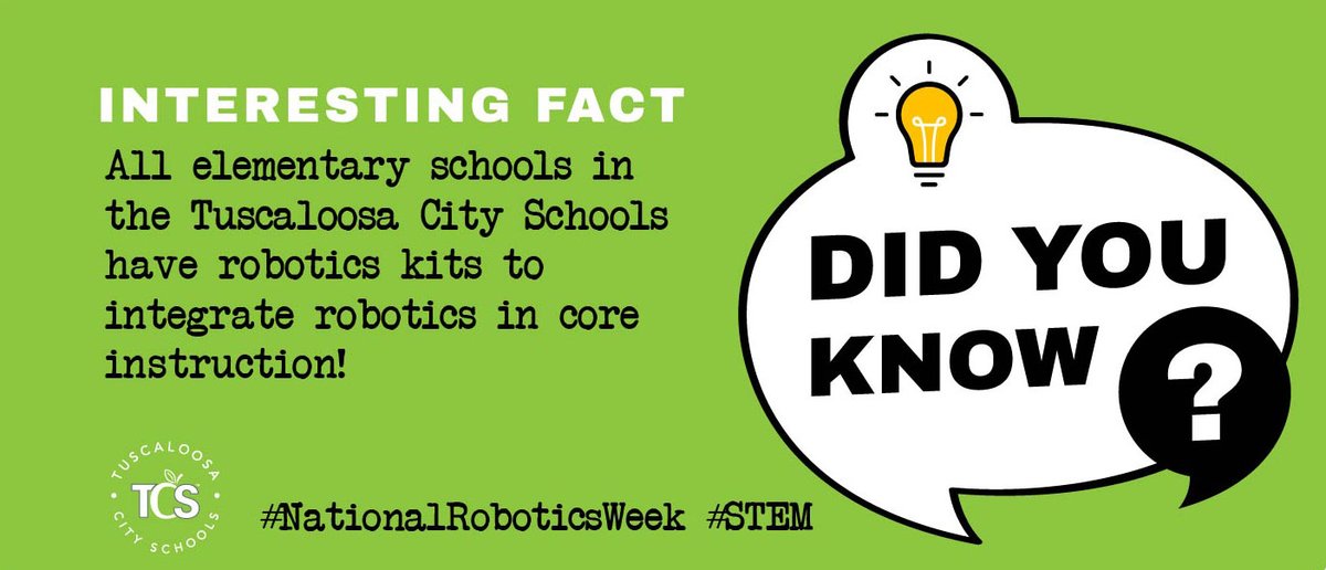 TCSBoardofEd's tweet image. Did you know?! @MikeDaria @jlgsherrod @mrslamon @AngieFMorrison #NationalRoboticsWeek #Stem