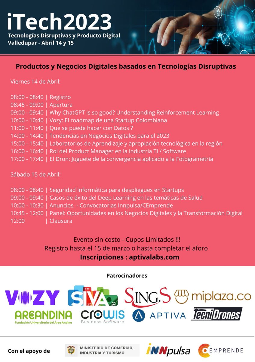 ErneyGalvan's tweet photo. Tecnologías Disruptivas y Producto Digital. #ITech2023
Dr Carlos Fajardo: Casos de éxito del Deep Learning en temática de salud.
@itech2023 @Areandina @gelcagutierrez https://t.co/8WFEBOqDgc