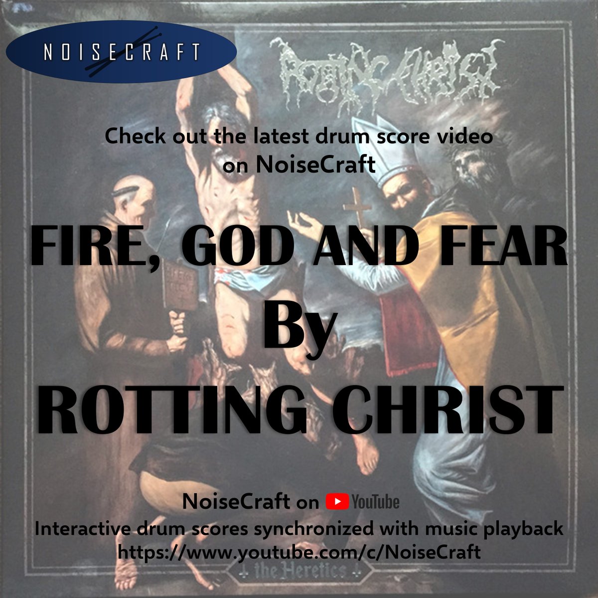 NoiseCraftDrums's tweet photo. Check out the latest drum sheet video on NoiseCraft:
Rotting Christ - Fire, God and Fear Drum Score with music playback !
https://t.co/iPE7ABm8gu

#rottingchrist #ThemisTolis #firegodandfear #NOiSECRAFT #drumscore #drumming #drumcover #metalcover #metaldrumming #drums #drummer https://t.co/O3euIJBjT2