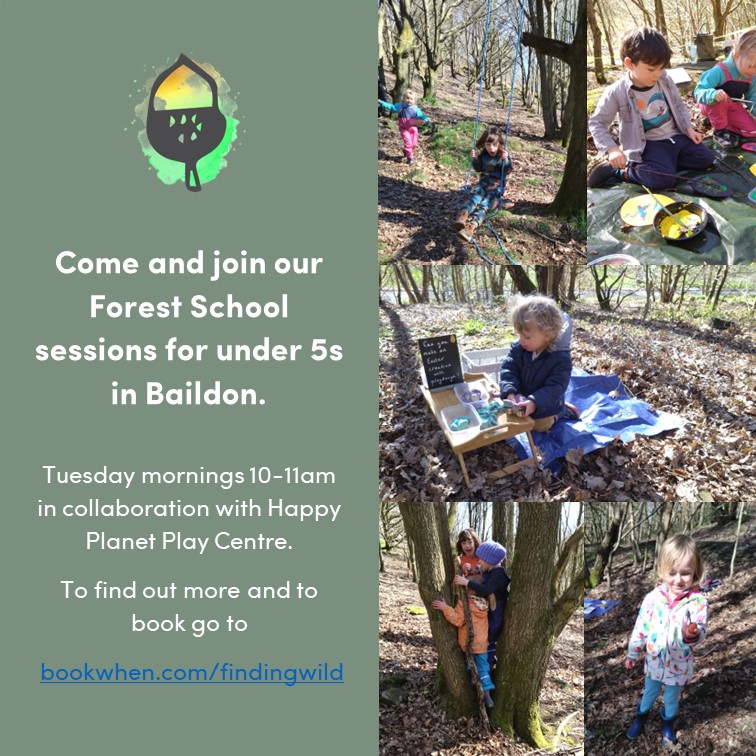 FindingWildFS's tweet photo. The weather forecast for Tuesday is looking glorious, so come and join us in Baildon for Finding Wild Adventurers: Forest School sessions for under 5s and their parents/carers.
See bio to book!
#forestschool
#forestschoolsuk
#natureplay
#FindingWild https://t.co/It3kfHKLUS