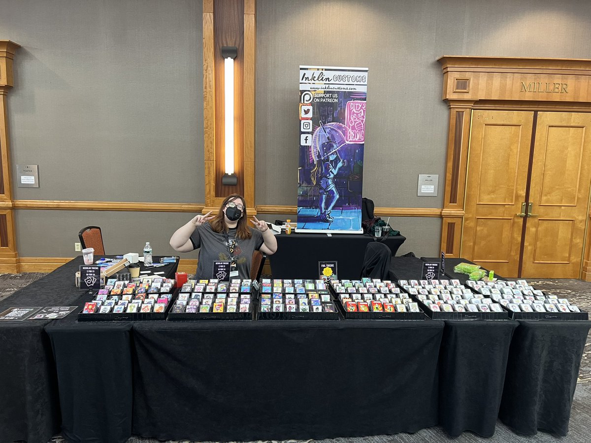 InklinCustoms's tweet photo. Day two at #CommandFestIndianapolis! Make sure to stop by for all your token needs. https://t.co/2LrD4g7GJZ