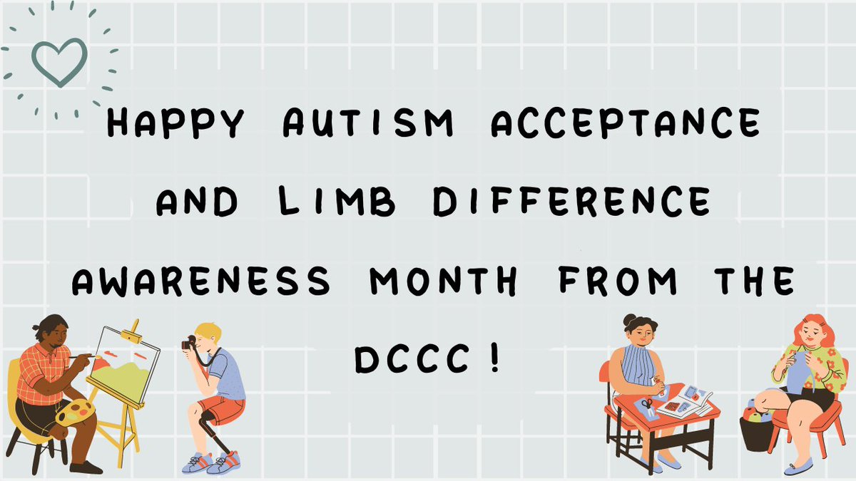 DisabledCCC's tweet image. Happy Autism Acceptance and Limb Difference Awareness Month from the DCCC! We would like to take time for the rest of the month to highlight team members with Limb Differences and/or Autism!

#DisabledContentCreators #AutismAcceptanceMonth #LimbDifferenceAwarenessMonth