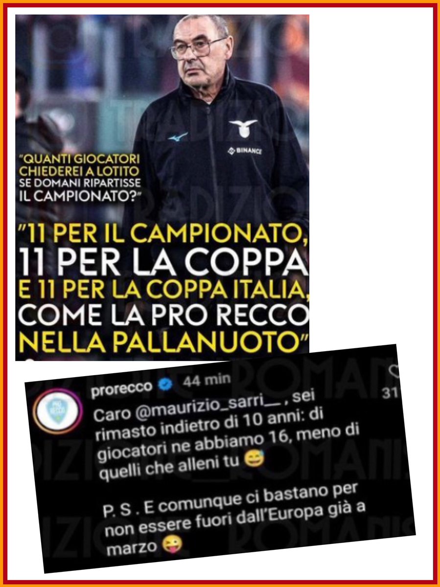 costa_poco79's tweet image. Che figura di cacca di una persona disgustosa in tutto i sensi Forza #prorecco #Sarri  #SpeziaLazio #Lazio