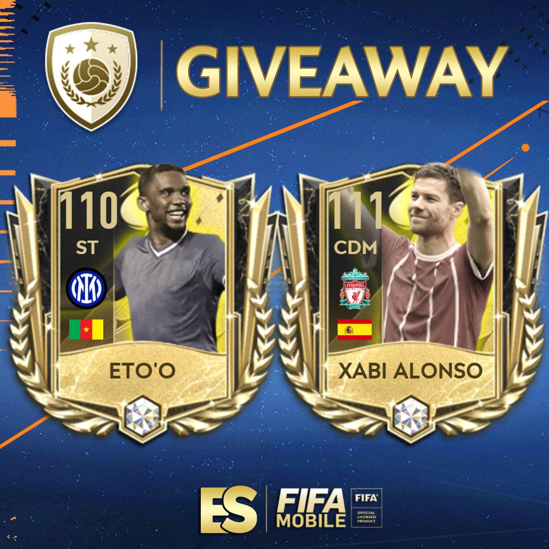 🌟 EXCLUSIVE PRIME ICONS GIVEAWAY!

To enter:
✅ Follow <a href="/enezsarioglu/">Enez</a> and @EAFIFAMOBILE
🔁 Retweet this tweet
✍️ Reply with the player you want

• Thanks @EAFIFAMOBILE for sponsoring.
• Giveaway will end on Tuesday reset!

#FIFAMobile