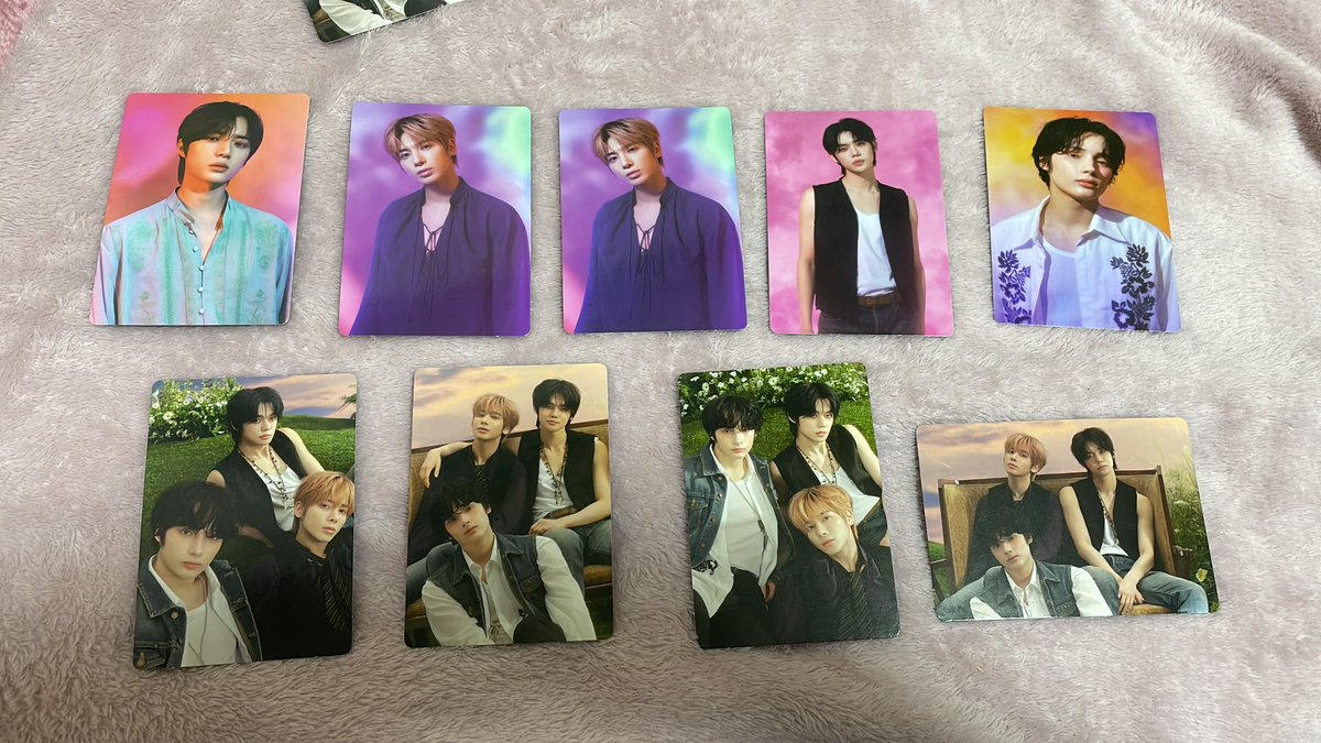 __yj757's tweet photo. TXT ACT:SWEET MIRAGE ワルツ グッズ 交換 ミニフォト

コンプ目指している為お譲りです。

譲▷▶画像1枚目
求▷▶画像2枚目 青枠
          ボムギュ テヒョン優先

📮郵送 or 愛知両日手渡し
どなたでもお気軽にどうぞ！

ヨンジュン スビン ヒュニンカイ
#TXT交換 #TXTミニフォト交換 #TXTトレカ https://t.co/q4mcWCiKca